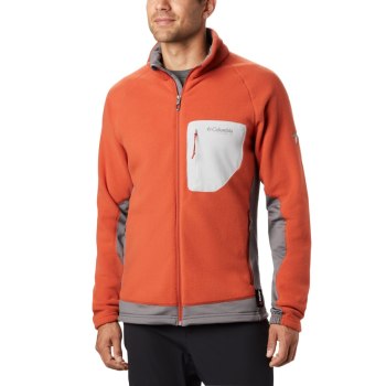 Columbia Titan Pass 2.0 II Fleece, Chamarras Rojos Grises Para Hombre | 409128-IKO